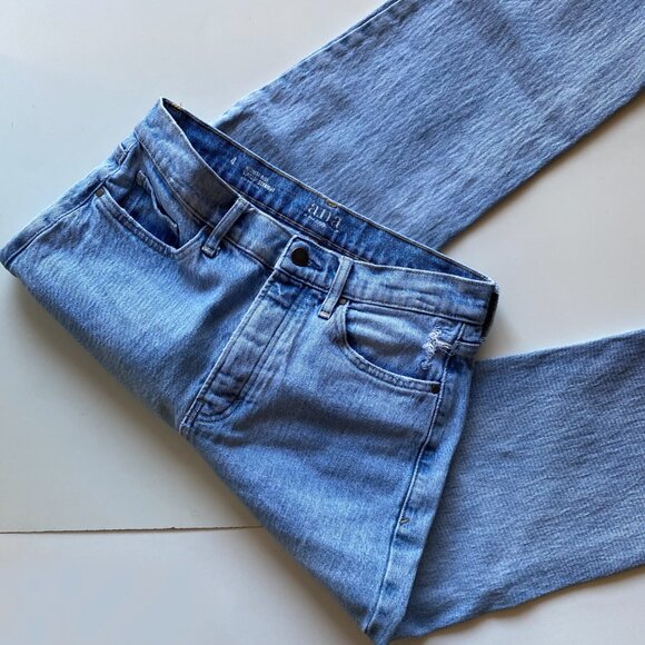 a.n.a Women’s Jeans Size 4 High Rise Vintage Straight Light Wash Denim - Picture 8 of 9